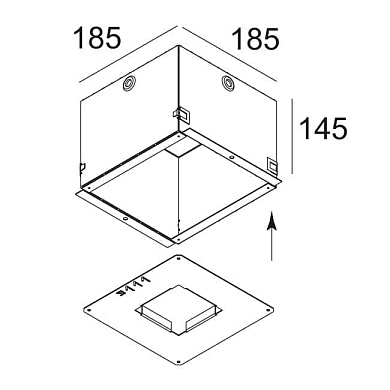 CONCRETE BOX 111 монтажная коробка Delta Light