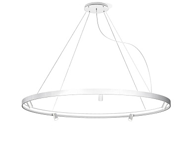 подвесной светильник с широким кольцом и мягким освещением