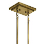 Alton 46" 8 Light Linear Chandelier Natural Brass люстра 43696NBR Kichler — фото 3