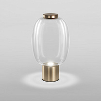 Настольная лампа RIFLESSO 2, прозрачная, матовое золото 3 L2405 CE