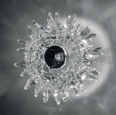 настенно-потолочный светильник с хрустальной декоративной вставкой
