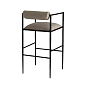 4709 Barbana Bar Stool Pewter Texture Arteriors мягкое сиденье