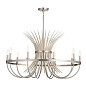 Baile 10 Light Chandelier Greige and Brushed Nickel люстра 52459NI Kichler — фото 8