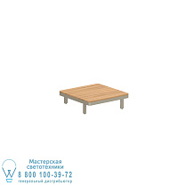 СТОЛ ALURA LOUNGE 80 ЛИТ 80X80X23CM СТОЛЕШНИЦА ИЗ ПЕСКА ТИК ПЕСОК Royal Botania