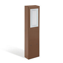 Kit 01 Stile Post LED 4K 6W Corten  220-240 V
