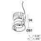 24214 9210-R Delta Light IMAX Ii Round Adjustable Trimless Lp встраиваемый точечный светильник — фото 1