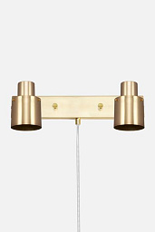 981765 Globen Lighting Clark настенный светильник двойной конструкции из латуни