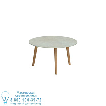 ПРИСТАВНОЙ СТОЛИК STYLETTO Ø60CM НОГИ ИЗ ТИКА СТОЛ ИЗ ЛАВАСТОНА JADE Royal Botania