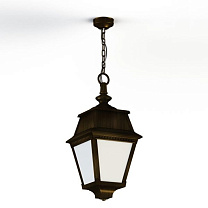 Avenue 2 N° 1; Opal PMMA Built-in LED 2700°K warm white 13W; Gold patina
