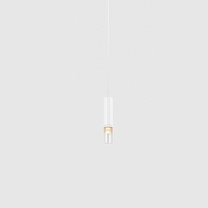 oran pendant glass in-nuit, cylinder, E1, white
