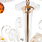 Люстра Crystal Lux CATARINA SP6 V2 GOLD/TRANSPARENT-COGNAC — фото 3