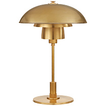 Whitman Desk Lamp полированная старая латунь с абажуром из полированной старой латуни