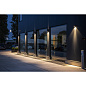234515 SLV BIG THEO WL anthracite 3000K IP44 24°/2° настенный уличный светильник — фото 7