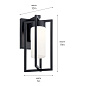 Drega 14" 1 LED Wall Light with Satin Etched Glass Black уличный настенный светильник 59070BKLED Kichler — фото 2