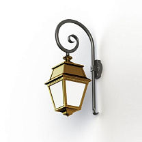 Avenue 2 N° 2; Opal PMMA Built-in LED 2700°K warm white 13W; Tinted lacquered brass