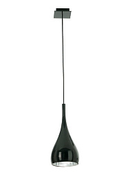 D75A05 Black Fabbian Bijou подвесной светильник черного цвета с рифлеными плафонами