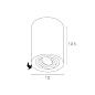 A5645PL-1GY Arte Lamp Falcon точечный накладной светильник GU10 1х50W — фото 4