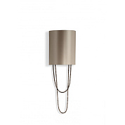 Small Pendolino Wall Light Burnt Silver Porta Romana