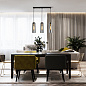 10195/3S Smoke Escada Damask подвесной светильник, 40Вт, черный — фото 2