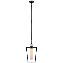 Presidio Petite Caged Pendant бронза с белым стеклом