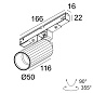 M26L - HEDRA 92708 DIM5 BBR черная бронза Delta Light трековый светильник — фото 1