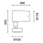 EI05 Palco InOut iGuzzini Spotlight with base - Warm White Led - integrated electronic control gear - Wide Flood optic