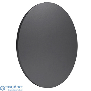 настенно-потолочный светильник овальной формы с темным металлическим корпусом