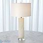 Alabaster Cylinder Table Lamp-Brass Global Views настольная лампа