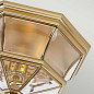 Потолочный уличный светильник Newbury Quoizel QZ-NEWBURY-F-PB лакированная полированная латунь — фото 1