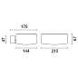 P014 View Opti Linear iGuzzini large body - warm white - DALI - up light wall washer optic — фото 1
