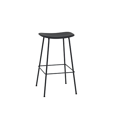 Muuto Fiber Барный стул Tube 75 см, черный/антрацитовый FIBARTUN01011