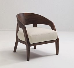 Кресло Alba Porada с гнутой спинкой из ореха