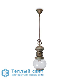 1643 Moretti Luce Botticella потолочный подвесной светильник с двумя стеклянными плафонами на латунной арматуре