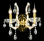 Бра Crystal Lux HOLLYWOOD AP2 GOLD — фото 1