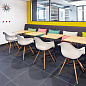 4055737331718 Eames Vitra Стул обеденный на деревянных ножках, белый/золотистый клен — фото 5