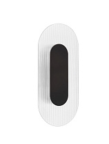 Clear Glass Matt Black Metal LED 6Watt 220-240Volt 203Lm IP20 3000K L:14 W:6 H:30 cm