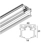 SPL14 - PROFILE 2m B черный Delta Light ILP — фото 1