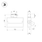 Однофазный трековый светильник Arlight LGD-LOFT-TRACK-2TR-S170-10W — фото 1