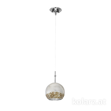 Kolarz Luna 0392.31S.5.Li.SA подвесной светильник хром ø20cm высота 200cm 1 лампа e27