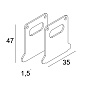 DTC-TR - END CAP SET B черный Delta Light ILP — фото 1