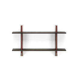 21302712 Vitra Rayonnage Настенная книжная полка дуб/красный
