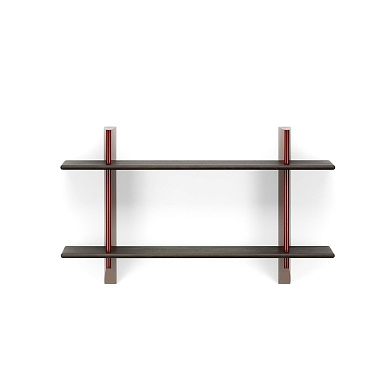 21302712 Rayonnage Vitra Настенная книжная полка дуб/красный