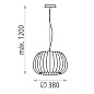 ACB Iluminacion Mirta 3055/38 Подвесной светильник Белый, LED E27 1x15W