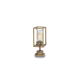 3369 Moretti Luce Cubic for Outdoor садовый фонарь с прозрачной колбой и металлическим корпусом бронзового оттенка