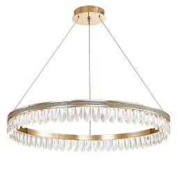 4207-8P Favourite Palatium крупная люстра 800 мм с серо-золотым хрусталём