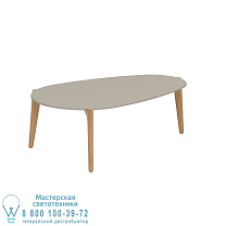 СТОЛИК ДЛЯ ЧАЯ 100X60CM КЕРАМИЧЕСКИЙ ЖЕМЧУЖНО-СЕРЫЙ Royal Botania