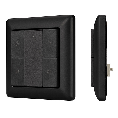 031100 Arlight INTELLIGENT  Панель DALI-223-1G-2S-IN-BLACK