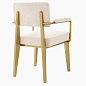 114741 Dining Chair Sorbonne with arm Обеденный стул Eichholtz