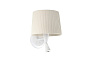 64308-35 SAMBA WHITE READER WALL LAMP RIBBONED LAMPSHADE E2 настенный светильник Faro barcelona
