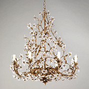 CL0181.RU.SE Fleville Crystal Chandelier, Rust, 8 Lights